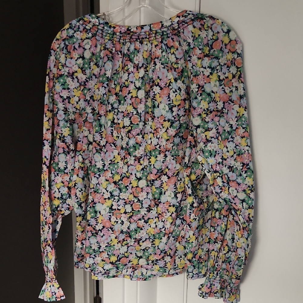 GAP Pink and Green Ruffled Blouse - Picture 6 of 6